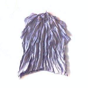 PLEATS PLEASE Sleeveless Wrinkle Open Neck Top